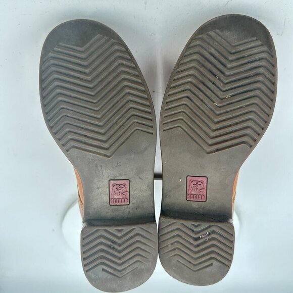 Kodiak Men Size 8 722187CAR Brown Tan Leather Plain Toe Lace Up Ankle Boot - Picture 8 of 11